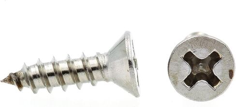 Prime-Line 9016187 Sheet Metal Screw, Self-Tapping, Flat Head Phillips, #6 X 1/2 in, Grade 18-8 Stainless Steel, Pack of 100 in Saudi Arabia