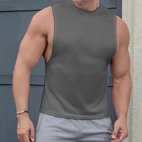 ZPB Men Workout Tank Top 2 Pack Gym Fitness Bodybuilding Sleeveless Muscle T Shirts in Saudi Arabia