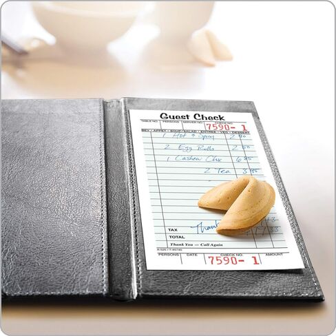 Adams Guest Check Pads, Single Part, Perforated Guest Receipt, 8.6 x 17.2 cm, 50 Sheets per Pad, 10 Pack (525SW) in Saudi Arabia