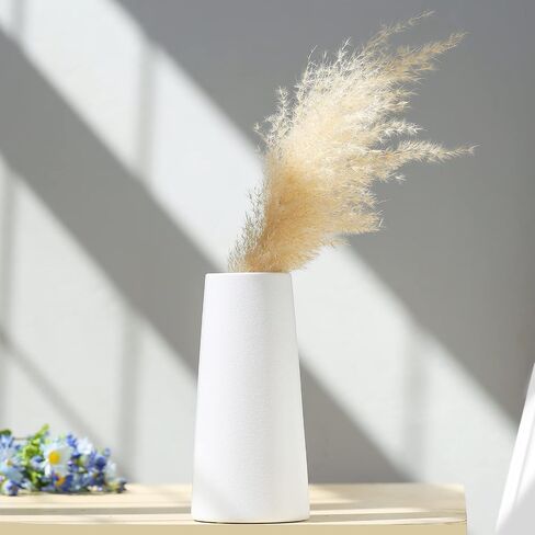 LIKON White vase Modern Home Decoration Ceramic Vase (White Large)（Does not Contain Flowers） in Saudi Arabia