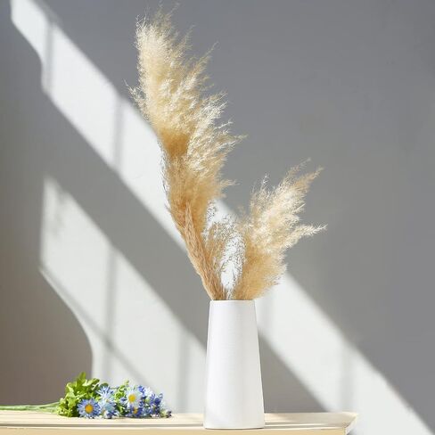 LIKON White vase Modern Home Decoration Ceramic Vase (White Large)（Does not Contain Flowers） in Saudi Arabia
