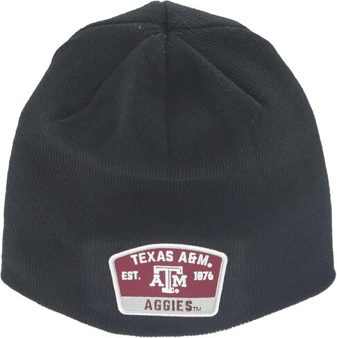 ZHATS NCAA مرخصة رسميًا من Beanie Edge Patch Switchback باللون الأسود in Saudi Arabia