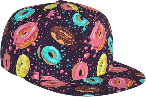 Baseball Cap Hip Hop Cap for Adult Men Women Sun Cap, Snapback Hat Flat Bill Brim Hat in Saudi Arabia