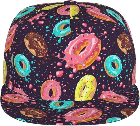 Baseball Cap Hip Hop Cap for Adult Men Women Sun Cap, Snapback Hat Flat Bill Brim Hat in Saudi Arabia