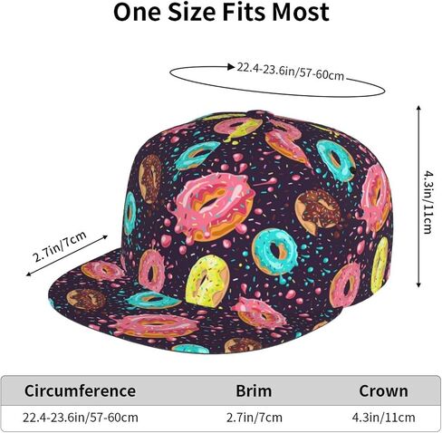 Baseball Cap Hip Hop Cap for Adult Men Women Sun Cap, Snapback Hat Flat Bill Brim Hat in Saudi Arabia
