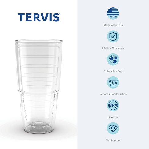 كوب Tervis مصنوع في الولايات المتحدة الأمريكية بجدار مزدوج NFL New England Patriots معزول يحافظ على المشروبات باردة وساخنة، 24oz، تقليد in Saudi Arabia