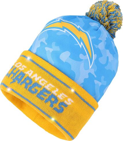 FOCO Men's NFL Camo Knit Light Up Beanie in Saudi Arabia
