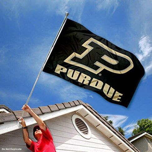 College Flags & Banners Co. Purdue Boilermakers Slanted P Double Sided Flag in Saudi Arabia