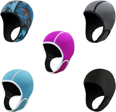 rockible 2mm Neoprene Wetsuit Hood, Diving Hood with Chin Strap Swimming Hat Surfing Cap, for Men, Women, Underwater, Snorkeling, Rafting, Winter in Saudi Arabia