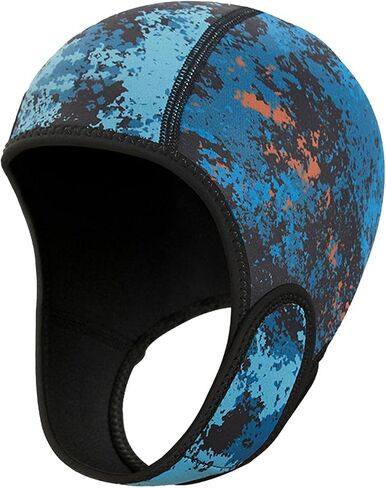 rockible 2mm Neoprene Wetsuit Hood, Diving Hood with Chin Strap Swimming Hat Surfing Cap, for Men, Women, Underwater, Snorkeling, Rafting, Winter in Saudi Arabia