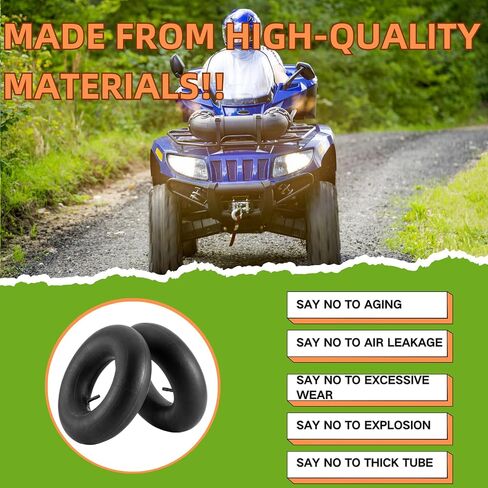 15x6.00-6" Replacement Tire Inner Tubes, 2 Pack Heavy Duty 15x600-6 Inner Tube with TR-13 Straight Valve Stem for Lawn Mowers, Yard Tractors, ATVs, Wheelbarrows, Go Karts, Golf Carts, Hand Trucks in Saudi Arabia
