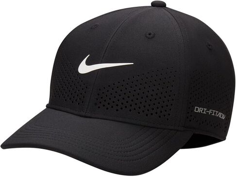 Nike Structured Swoosh Cap MD | LG Black | White in Kuwait