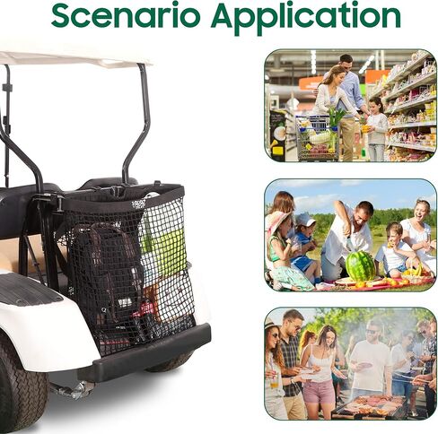 10L0L عربة جولف شبكة حقيبة-شبكة تخزين عالمية ل 2 مقاعد عربة جولف نادي السيارات EZGO وسلة تخزين أخرى in Kuwait