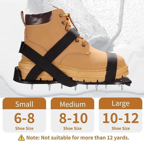 Gunite Spiked Shoes for Epoxy Floor,2 in 1 Fully Assembled，2 Lengths of Spikes with 1.8"" and 1.2"" Short Spikes，Perfect for Epoxy Garage Floors,Overlays, Cover Installation，Aerator Shoes in Saudi Arabia