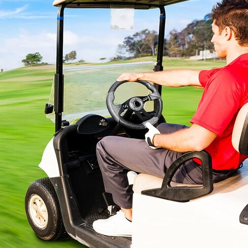 Golf Cart Steering Wheel or Adapter for EZGO TXT/RXV, Club Car DS/Precedent/Tempo, Yamaha G29/Drive/Drive 2, and more Golf Cart Models Black (Required Adapter Not Included) in Saudi Arabia