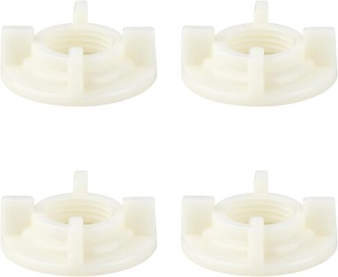 Faucet Lock Nuts 4PC 1/2" Female Thread White Coupling Nut Durability,Plastic Locknut in Saudi Arabia