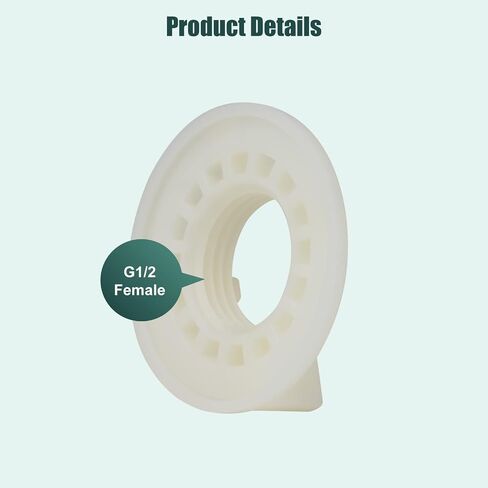 Faucet Lock Nuts 4PC 1/2" Female Thread White Coupling Nut Durability,Plastic Locknut in Saudi Arabia