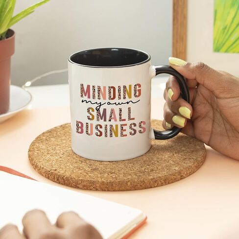 YouNique Designs Boss Lady Mug for Women, 11 Ounces, Cup for Female Boss, Boss Babe Coffee Mug for Women, Boss Birthday Mug for Women (Black Handle) in Saudi Arabia