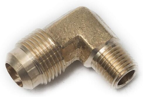 LTWFITTING نحاس مضيئة 1/2 "OD x 1/4" ذكر NPT 90 درجة تركيب أنبوب الكوع (حزمة من 5) in Saudi Arabia