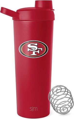 Simple Modern Officially Licensed NFL Green Bay Packers Stainless Steel Shaker Bottle with Ball 24oz | Metal Insulated Cup for Protein Mixes Shakes Pre Workout | Rally Collection | Green Bay Packers in Saudi Arabia