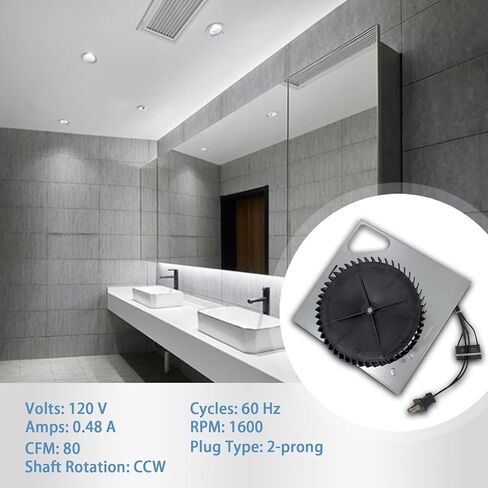 مجموعة محرك منفاخ S97015157 متوافقة مع مروحة تهوية سلسلة NuTone/Broan 680,680FL,HD50,676D/2676F-A,684NT-A,646d,672SP,674-A,DX110 in Kuwait
