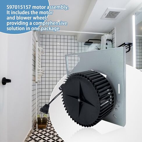 مجموعة محرك منفاخ S97015157 متوافقة مع مروحة تهوية سلسلة NuTone/Broan 680,680FL,HD50,676D/2676F-A,684NT-A,646d,672SP,674-A,DX110 in Kuwait