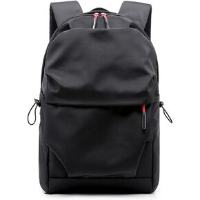 Laptop Backpack for Men Women Waterproof Black College Backpacks Lightweight Travel Rucksack Middle School Bag For Girls Boys (Black)