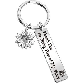 JIUSHUN Teacher Going Away Keychain Supervisor Gift Teacher Christmas Keychain Mentor Keychain