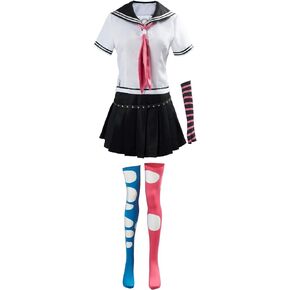 JRCRIN Mioda Ibuki Cosplay Costume High School Uniform Outfit White
