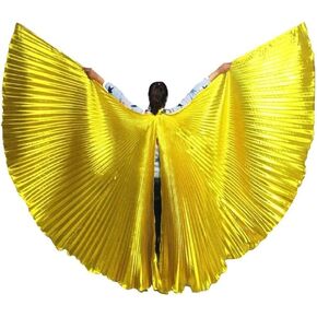 أجنحة الرقص الشرقي الاحترافية للسيدات من TMZAQH بزاوية 360 درجة مع عصي وحقيبة. in Kuwait