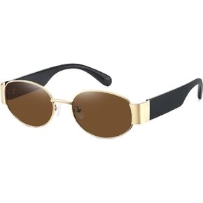 Retro Oval Sunglasses for Women Men Classic Shades Sun Glasses Plastic Frame UV400 Protection