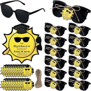 25 Sets Graduation Gifts Kids Sunglasses My Future Is Bright I Have to Wear Shades Inspirational Cards Graduation Party Favor