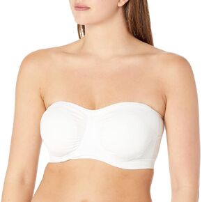 Rhonda Shear Women's Antimicrobial Sweetheart Neckline Uw Bandeau Bra