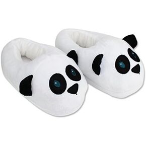 Cute Panda Slippers Plush Cotton Cute Funny Soft Warm Comfortable Indoor Bedroom Shoe For Big Kids & Women With Footpads ~ We Pay Yours Sales Tax