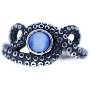 Sinoyp Cthulhu Stainless Steel Ring | Tentacle Octopus Sea Moster Ring | Unique Devil-Themed Jewelry