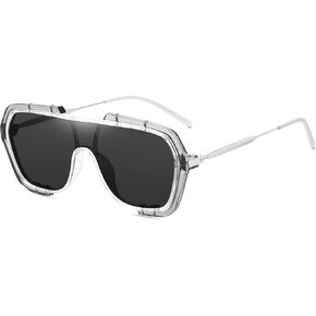 Polarized Aviator Sunglasses Womens One-Piece Square Shades Classic Sun Glasses UV400 Protection SH1036
