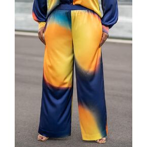 The Drop Women's Multi Ombre Print Wide Leg Pants by @kélawalker in Kuwait