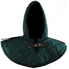 Medieval Padded Arming Hood with Collar