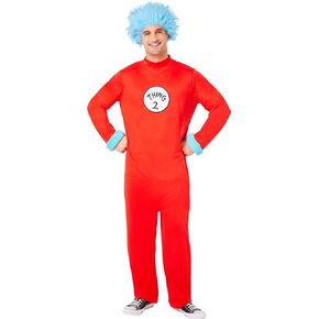 InSpirit Designs Dr. Seuss, Thing Jumpsuit Adult Costume
