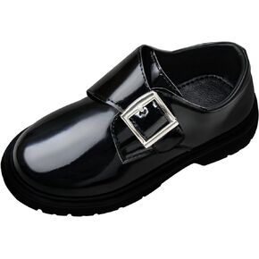 Bimbobimba Girls Boys School Uniform Shoes Mary Jane Flats for Little Kid Toddler
