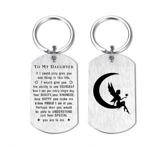 Daughter gifts from Dad Mom, Keychain Gift for Daughter from Parents, Daughter Birthday Graduation Christmas Gift