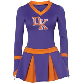 VintageCos Jennifer Body Costume Uniform DK High School Cheerleader Costume Jennifer Check Cosplay Megan Fox Outfit