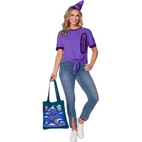 Spirit Halloween Crayola Adult Rise Above Purple Crayon Costume Kit | Officially Licensed | Easy Halloween Costume