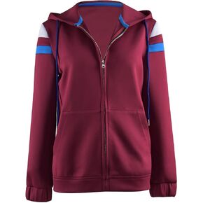 Womens Wanda Maximoff Jacket Hoodie Cosplay Costume Zip Coat Hooded Scarlet Witch Halloween Tops Jacket