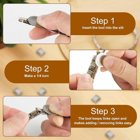 3pcs Italian Charm Tool, 9mm Dual-Head & Thumb Style Italian Charm Opening Tool Italian Charm Bracelet Link Tool for Adding & Removing Charms in Saudi Arabia