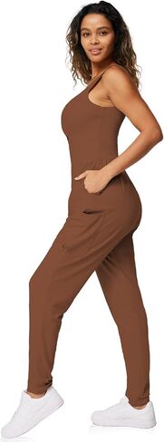 Casei Jumpsuits for Women Casual Summer Rompers Sleeveless Loose Strap Baggy Overalls Jumpers with Pockets in Saudi Arabia