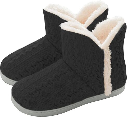 SVEN HOME Women's Slippers boots Indoor Fuzzy Lining Warm Soft Booties Bedroom shoes in Saudi Arabia