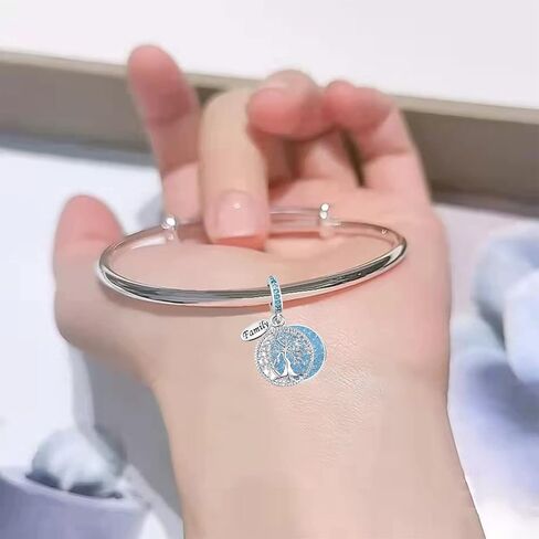 سحر شجرة العائلة الزرقاء المتلألئة متوافق مع أساور باندورا in Kuwait