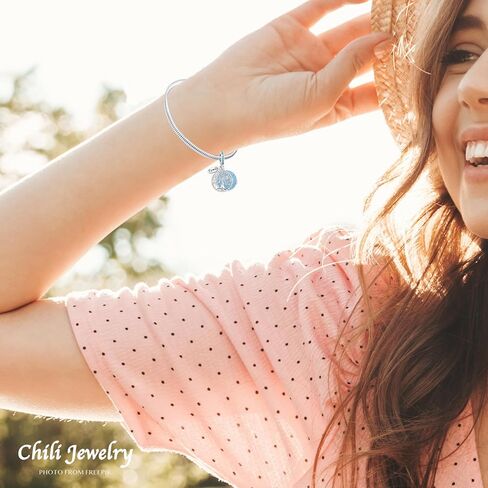 سحر شجرة العائلة الزرقاء المتلألئة متوافق مع أساور باندورا in Kuwait