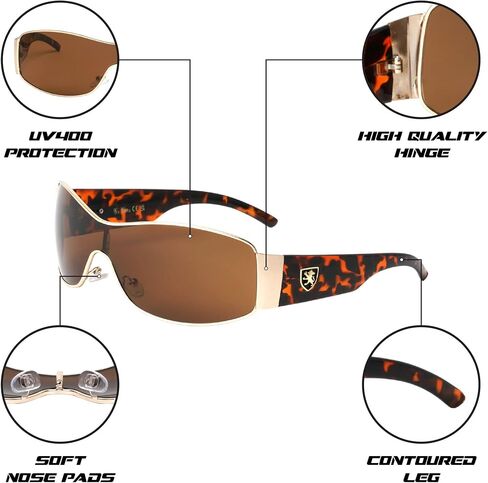 Khan Fleet - One Piece Shield Sunglasses in Saudi Arabia